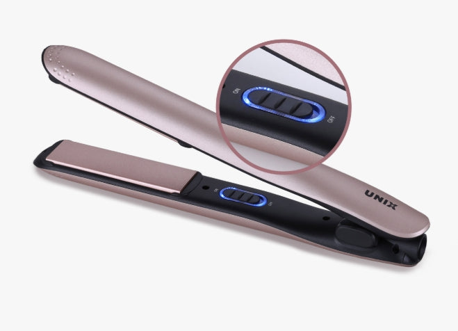 UNIX Ceramic Flat Iron Gold Colour, Universal Voltage from Korea
