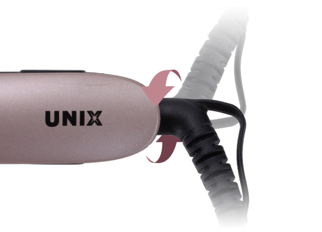 UNIX Ceramic Flat Iron Gold Colour, Universal Voltage from Korea