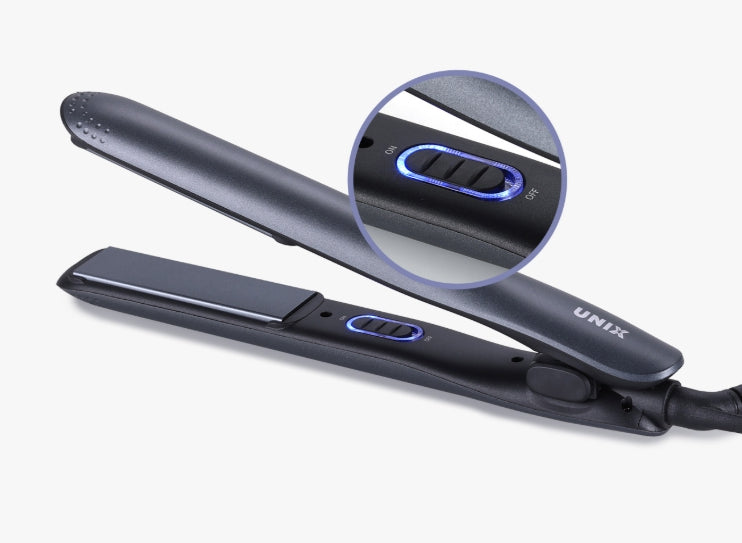 UNIX Ceramic Flat Iron Silver Colour, Universal Voltage from Korea