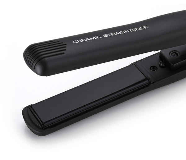 UNIX Ceramic Hair Flat Iron (Black & Black), Universal Voltage from Korea