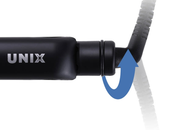 UNIX Ceramic Hair Flat Iron (Black & Black), Universal Voltage from Korea