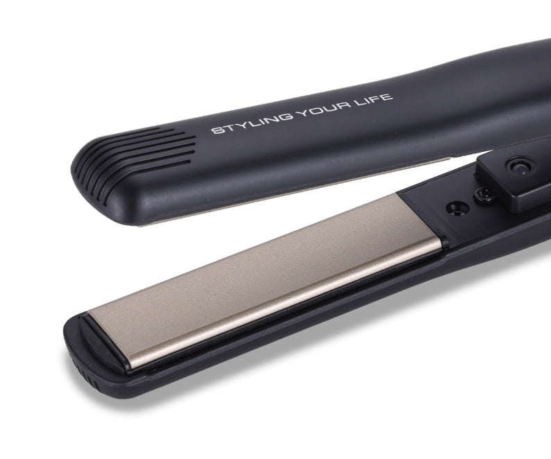 UNIX Ceramic Hair Flat Iron (Gold & Black), Universal Voltage from Korea