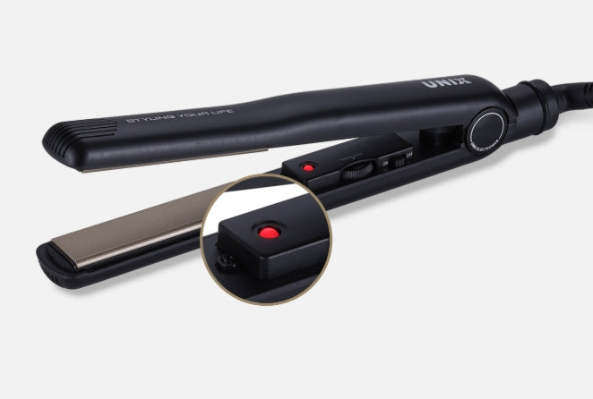 UNIX Ceramic Hair Flat Iron (Gold & Black), Universal Voltage from Korea