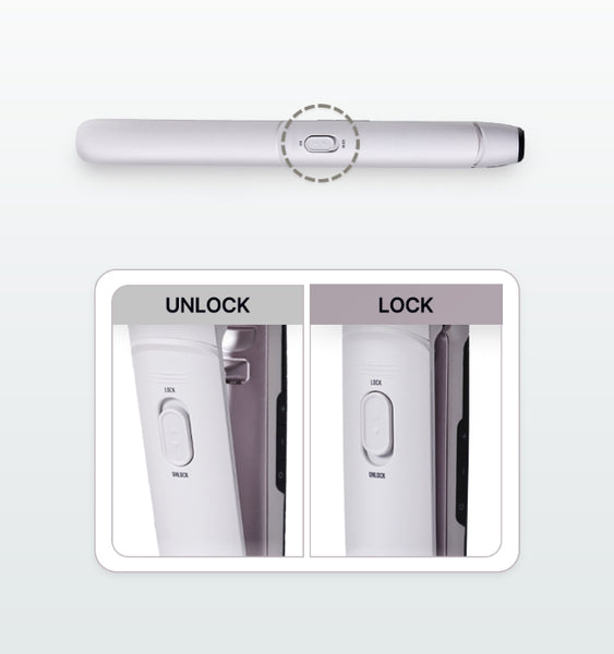 VODANA Triple Flow Wave Iron 40mm, Cremeblau aus Korea_H