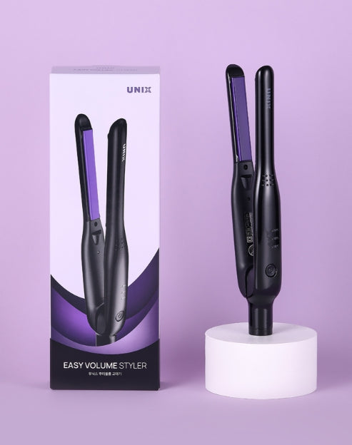 UNIX Easy Volume Slim Flat Iron Black Colour, Universal Voltage from Korea