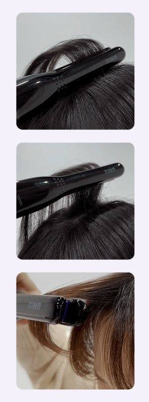 UNIX Easy Volume Slim Flat Iron Black Colour, Universal Voltage from Korea