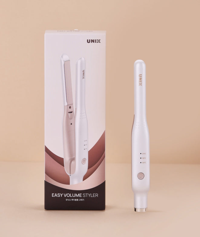 UNIX Easy Volume Slim Flat Iron White Colour, Universal Voltage from Korea