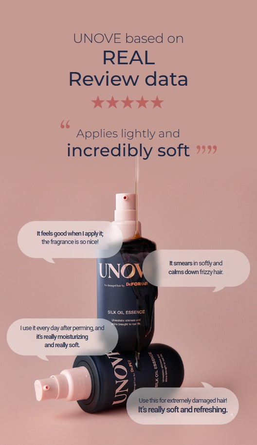 2 X UNOVE Silk Oil Essence 70ml Warm Petals from Korea by UNOVE