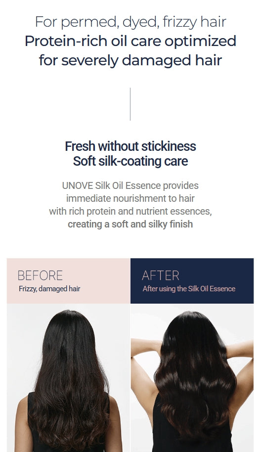 2 X UNOVE Silk Oil Essence 70ml Warm Petals from Korea by UNOVE
