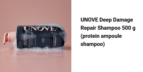 UNOVE Deep Damage Repair Shampoo 500g + Treatment EX Tender Bloom 320ml from Korea by UNOVE