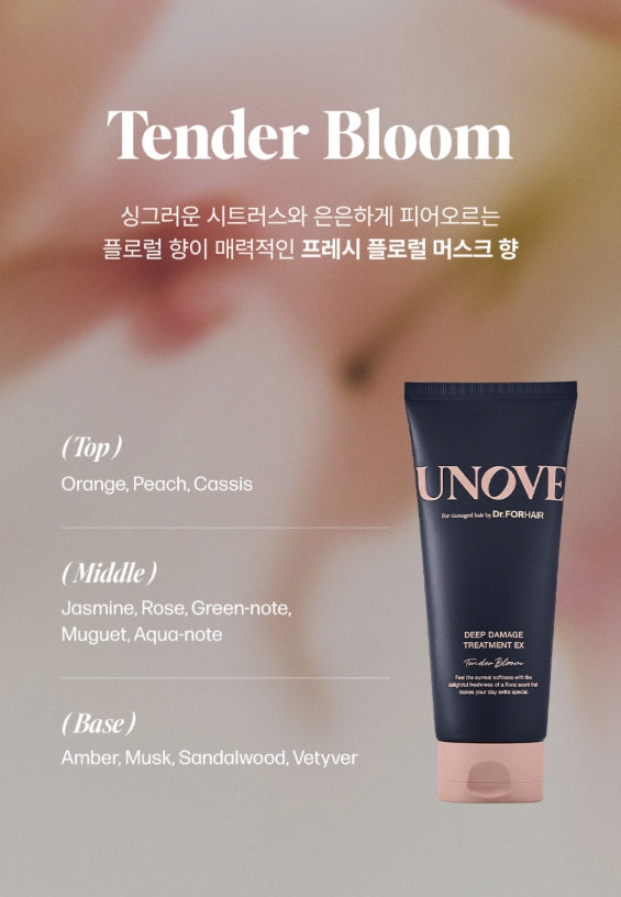 UNOVE Deep Damage Treatment EX Tender Bloom 207ml from Korea by UNOVE