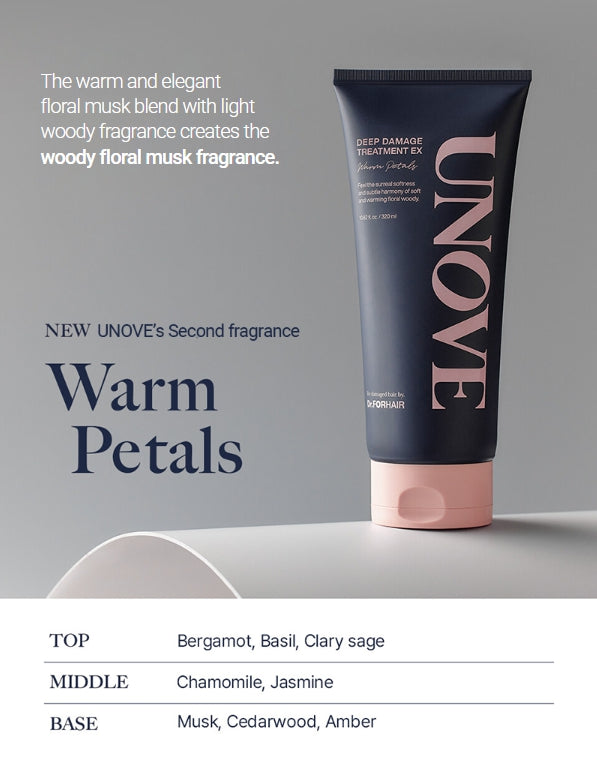 2 X UNOVE Deep Damage Treatment EX Warm Petals 320ml from Korea by UNOVE