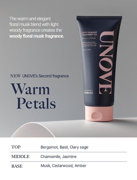 2 X UNOVE Deep Damage Treatment EX Warm Petals 320ml from Korea by UNOVE
