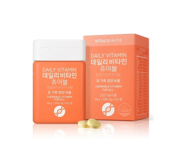 VITALBEAUTIE Daily Vitamin Chewable (1 month supply, 60 Capsules) from Korea by VITALBEAUTIE
