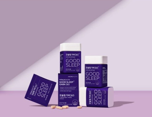 VITALBEAUTIE Good Sleep GABA 365 (30-day supply, 60 Capsules) from Korea by VITALBEAUTIE