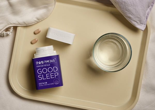 VITALBEAUTIE Good Sleep GABA 365 (30-day supply, 60 Capsules) from Korea