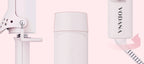 VODANA Glamwave Curling Iron 40mm Powdery Pink, Free-voltage from Korea