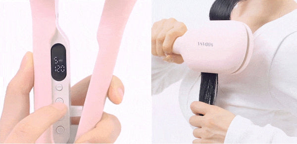 VODANA Glow W Styler 40mm Powdery Pink, Universal Voltage from Korea