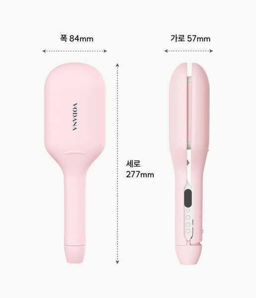VODANA Glow W Styler 40mm Powdery Pink, Universal Voltage from Korea