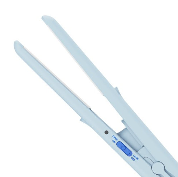 VODANA Pocket Mini Flat Iron Creamy Blue, Free-voltage from Korea