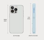 VODANA Pocket Mini Flat Iron Creamy Blue, Free-voltage from Korea