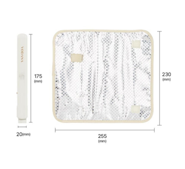 VODANA Pocket Mini Flat Iron Ivory Mood, Free-voltage from Korea