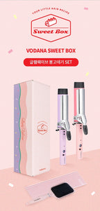 VODANA SWEET BOX Violet 36mm (Glam Wave Curling Iron 36mm Violet Colour + 2 items) from Korea_H by VODANA