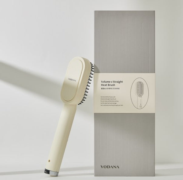 VODANA Volume & Straight Heat Brush, Universal Voltage from Korea