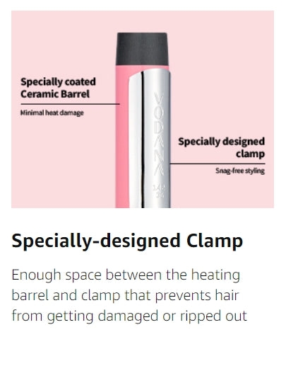 VODANA Glam Wave Curling Iron 36mm Strawberry Cream from Korea_H by VODANA