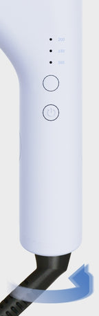 VODANA Compact Wave Iron 32mm Powdery Blue, Dual Voltage from Korea