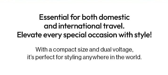 VODANA Compact Wave Iron 38mm Ivory Mood, Dual Voltage from Korea