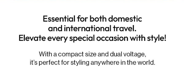 VODANA Compact Wave Iron 38mm Ivory Mood, Dual Voltage from Korea