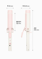 VODANA Glamwave Curling Iron 36mm Rusty Lemon, Free-voltage from Korea