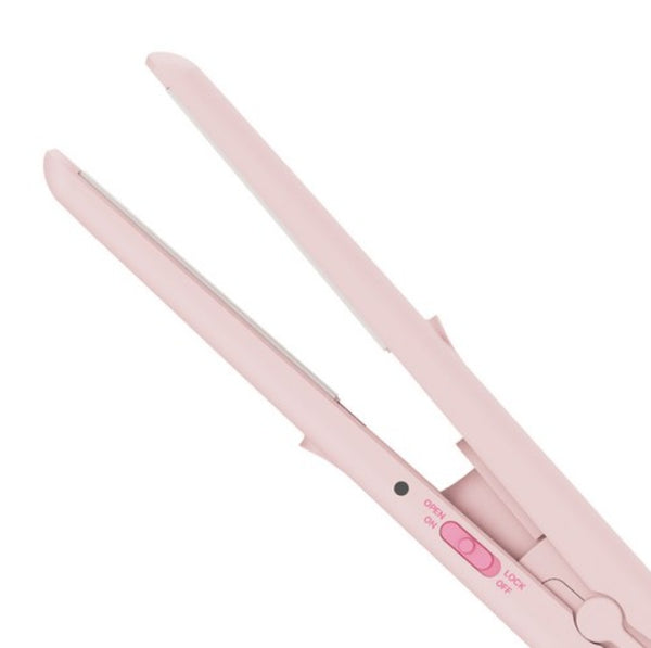 VODANA Pocket Mini Flat Iron Pink Rose, Free-voltage from Korea