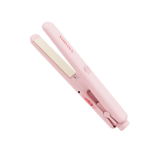 VODANA Pocket Mini Flat Iron Pink Rose, Free-voltage from Korea
