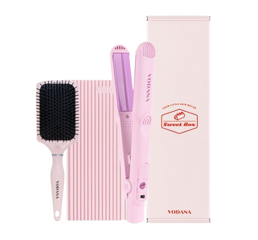VODANA SWEET BOX Soft Bar Flat Iron Purple Lavender Body (included 3 items) from Korea_H by VODANA