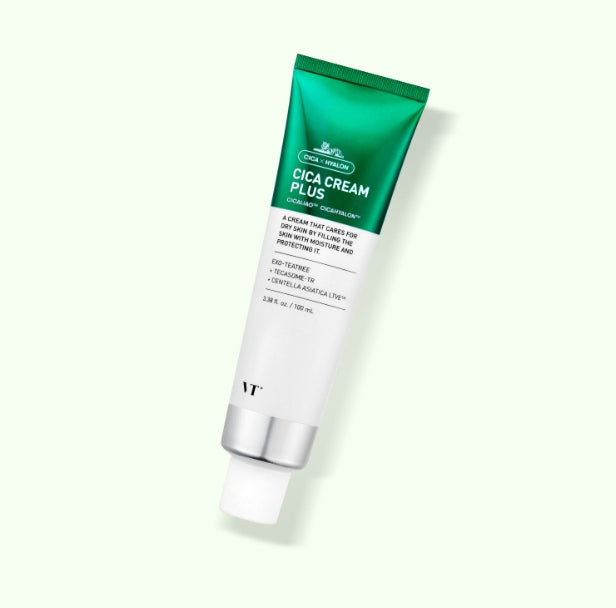VT COSMETICS Cica Cream Plus 100ml - Soothing & Hydrating Daily Moisturizer from Korea