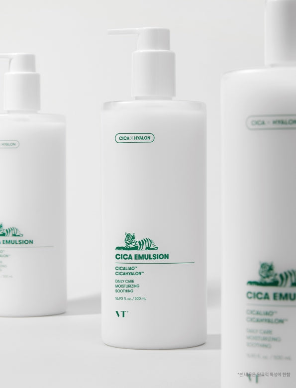 VT COSMETICS Cica Emulsion 500ml - Soothing Hydrating Daily Moisturizer from Korea