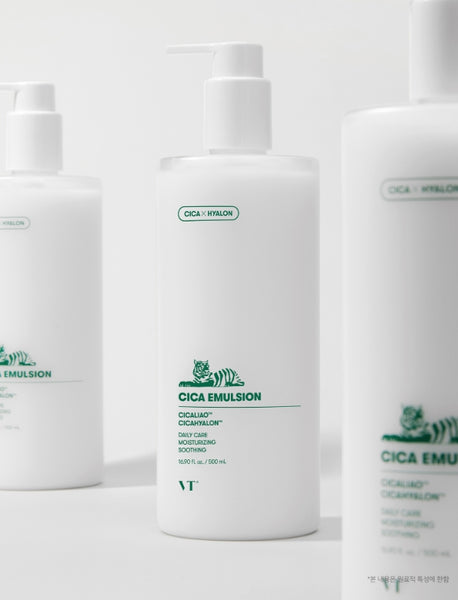 2 x VT COSMETICS Cica Emulsion 500ml - Soothing Hydrating Daily Moisturizer from Korea
