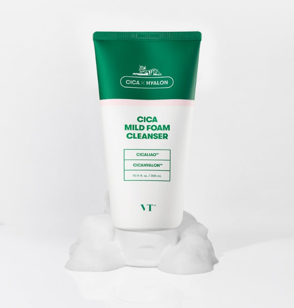 2 x VT COSMETICS Cica Mild Foam Cleanser 300ml from Korea