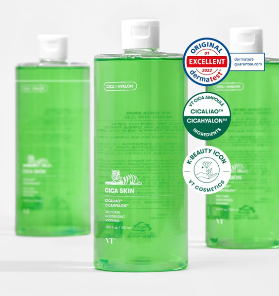 2 x VT COSMETICS Cica Skin 510ml - Soothing Hydrating Daily Toner from Korea