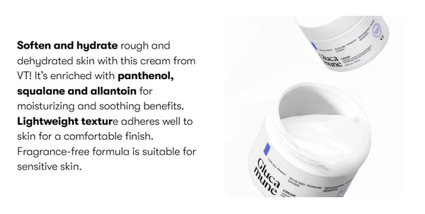 VT COSMETICS Glucamune Cream 100ml - Deep Moisture & Soothing K‑Beauty Cream from Korea