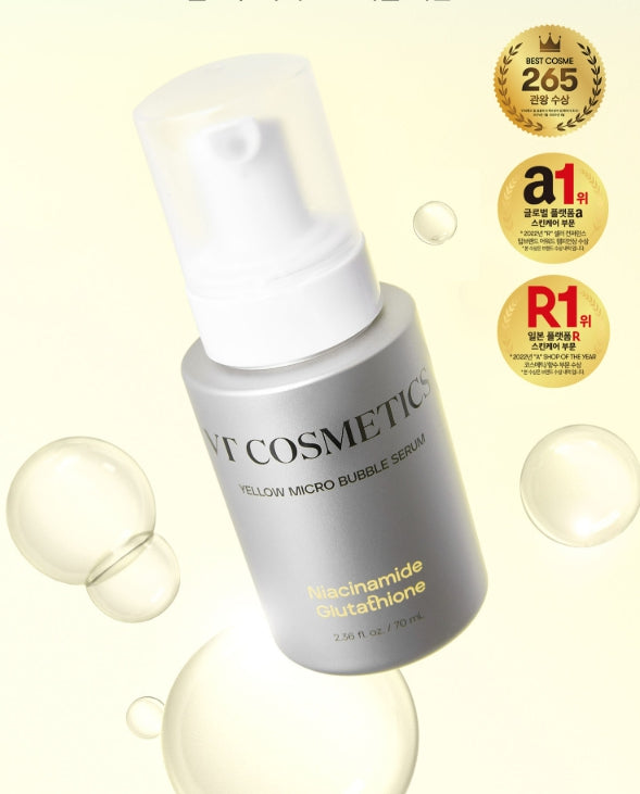 VT COSMETICS Niacinamide Glutathione Yellow Micro Bubble Serum 70ml from Korea