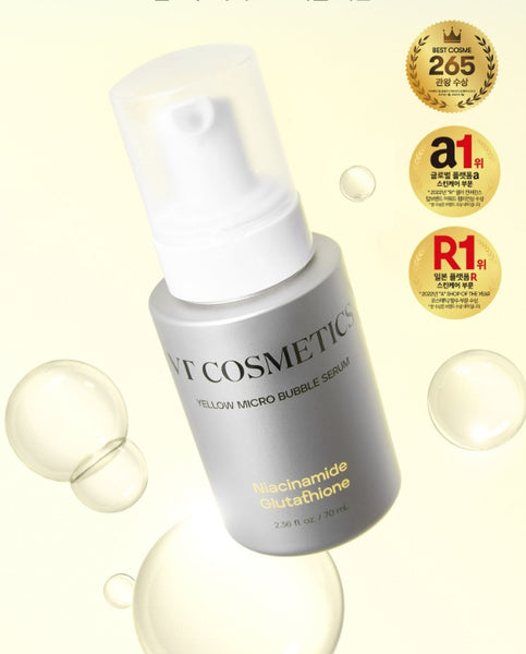 VT COSMETICS Niacinamide Glutathione Yellow Micro Bubble Serum 70ml from Korea