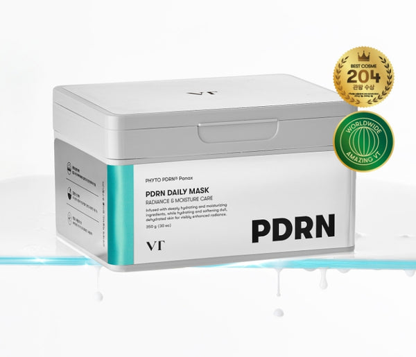 VT COSMETICS PDRN Daily Mask, 30 Sheets - Daily Hydration & Radiance from Korea