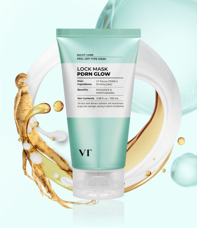 VT COSMETICS PDRN Glow Lock Mask 100ml from Korea