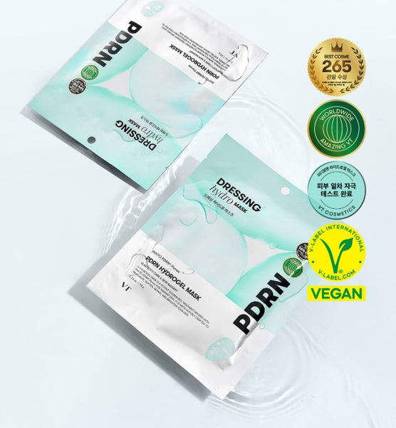 2 x VT COSMETICS PDRN Hydrogel Mask - Deep Hydration & Skin Repair Sheet Mask from Korea