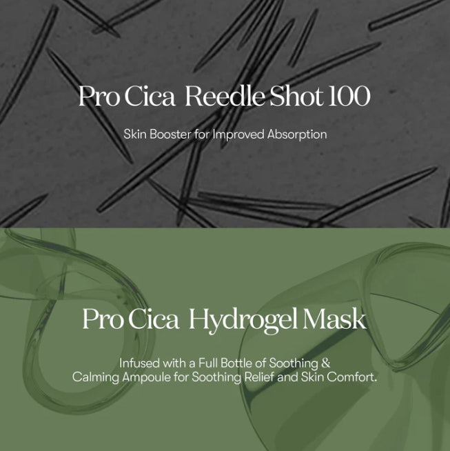 6 x VT COSMETICS Pro Cica Reedle Shot 100 2 Step Hydrogel Mask from Korea