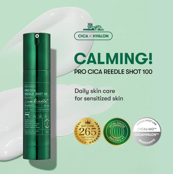 2 x VT COSMETICS Pro Cica Reedle Shot 100, 50ml from Korea