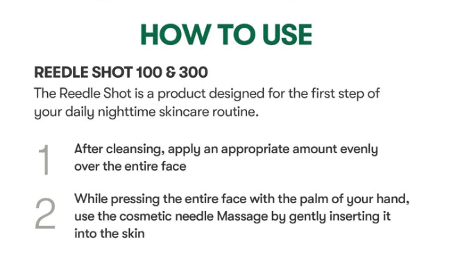 VT COSMETICS Pro Cica Reedle Shot 100, 50ml from Korea
